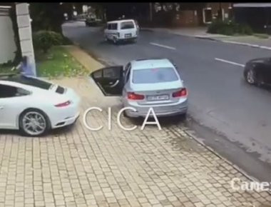 Τυχερός και με ... γρήγορα αντανακλαστικά! Δείτε πώς γλίτωσε τη ληστεία (βίντεο)